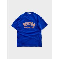 NWW 로고반팔 커플 보스턴 아이돌 레터링 여름 워셔블 명품 루즈핏 배색 면 반팔 티셔츠