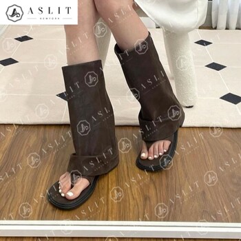 [애슬릿] 와이드 쪼리 워머 미들 삭스 통 폴딩 여름 부츠