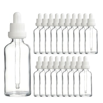 화이트 잠금캡 50ml 20개 스포이드 투명 공병 향수용기