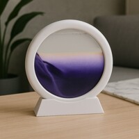 모래멍 샌드 아트 액자 감성소품 화이트+퍼플