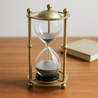 감성 인테리어 모래시계 30분 (골드실버)