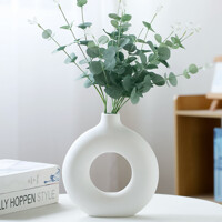 루미 도자기 인테리어 꽃병 화이트 세라믹화병