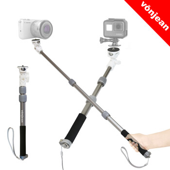 MT-488 프리미엄 카메라 액션캠 셀카봉 (브이로그 DSLR 미러리스 캠코더 촬영 등)