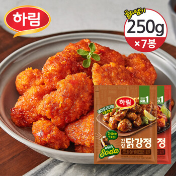 냉동] 하림 매콤/간장 닭강정 250G×7개 / 옵션 택1 | 백화점을 클릭하다. Ak 몰