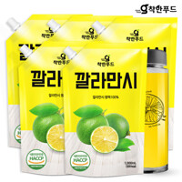 착한푸드 깔라만시 원액 1000ml 5팩 + 보틀 1개