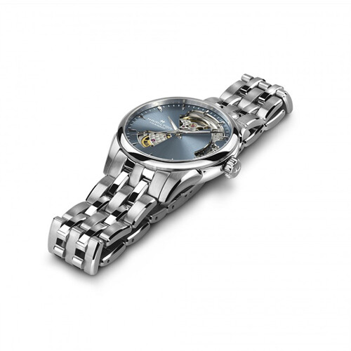 [해밀턴] H32215140 재즈마스터 36mm 아이스 블루 메탈 여성 시계
