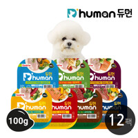 [굽네듀먼]강아지 자연화식 100g 12팩/애견사료 애견간식 습식사료