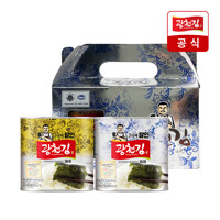 [광천김] 재래+파래 혼합 캔김 2P 선물세트