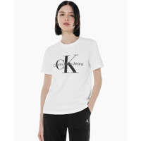 [캘빈클라인진][카즈하 착장] 여성 스트레이트핏 모노그램 로고 반팔 티셔츠 (J218885-YAF)