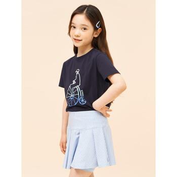 [BEANPOLE KIDS] 네이비 나야나 반팔 티셔츠 (BI2342U03R)