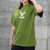베나스 프론트 포인트 반팔 티셔츠 카키 XL 루즈핏