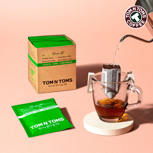 브랜드위크★행사상품구매시'덴마크 드링크 2개증정★  [덴마크 드링크 콜라겐 1개+프로틴 1개] 탐앤탐스 케냐 핸드드립 커피 10개입 X 2박스