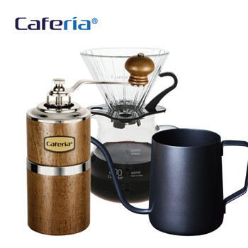 카페리아 핸드드립 홈카페 3종세트(CDN1/CM7/CKPT2) 커피그라인더+드립세트+드립포트[커피용품]