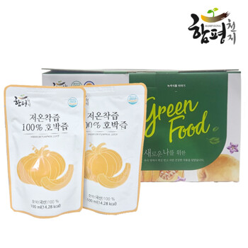 [함평천지] 저온착즙 유기농 호박즙(100ml x 30포)