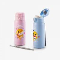 락앤락 핑크퐁 아기상어 원터치 텀블러 370ml (핑크/블루)(LHC3233)