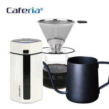 카페리아 핸드드립 홈카페 3종(CDG2/CME2/CKPT2)커피그라인더+드립세트