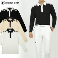[MASTER BEAR] 마스터베어 어깨배색 카라 스판 긴팔 티셔츠 Model No_N2-2Q011
