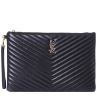 생로랑 YSL 골드 모노그램 스트랩 클러치백/440222 CWU01 1000