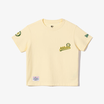[뉴에라키즈] MLB 홈 치어링 오클랜드 어슬레틱스 도넛 티셔츠 아이보리 (13697585)