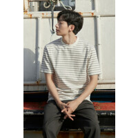 핀스트라이프 반팔티_ERTAM23211WHX