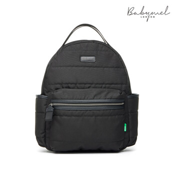 베이비멜 패션 기저귀가방 로라 에코 퀼트 백팩 블랙