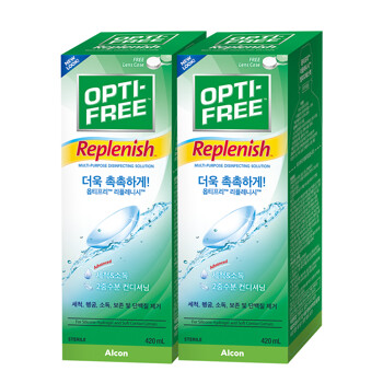 [알콘] 옵티프리 렌즈세척액 리플레니시 420mlx2개