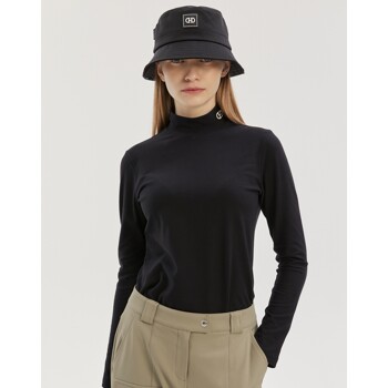 헤지스 골프 여성 23FW 블랙 단색 긴팔티셔츠 HWTS3D702BK
