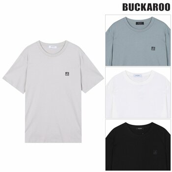 [버커루] 유니 20수 와펜 라운드 티셔츠 (B232Z1010P)