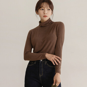 [55-120] 자체제작 오디 베이직 폴라 긴팔 티셔츠여성의류