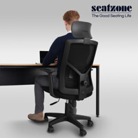 싯존 국산 STC10 블랙프레임 헤드형 컴퓨터 책상 의자 사무용 사무실 학생