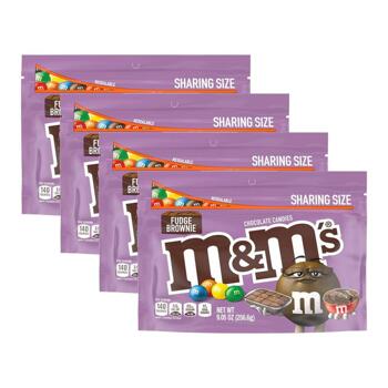 미국직구 M&MS 엠앤엠 퍼지 브라우니 초콜릿 256g 4팩