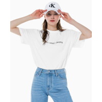 [캘빈클라인 진] 여성 보이프렌드핏 코튼 스트레치 반팔 티셔츠(J218909-YAF)
