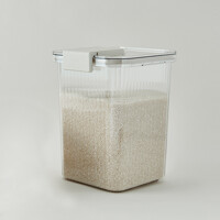 한샘 클리어 쌀통 10kg 잡곡통 밀폐 보관함 계량컵