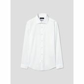 [갤럭시] 논 아이론 솔리드 슬림핏 드레스 셔츠  화이트 (GA4164MS41)