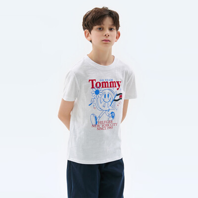 [공식][타미힐피거] 펀 티셔츠 (T42E1KKO150BT1YBR)