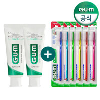 GUM(세트할인)돔트림칫솔(411) 6개+치약(130g) 2개