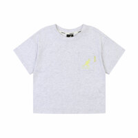 [캉골키즈]숏 슬리브 체스트 포켓 티셔츠  QB 0412 멜란지 그레이