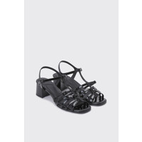 [슈콤마보니]샌들 Polygon t-strap sandal(black) DG2AM24004BLK