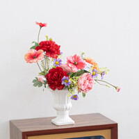 AN16_꽃 축제 카네이션 로즈 센터피스 38cm 인테리어 조화 어버이날 스승의날 선물
