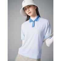 [빈폴골프] [Premium] 여성 래글런 블루종핏 반소매 티셔츠  스카이 블루 (BJ4342A52Q)