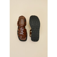 [슈콤마보니]피셔맨샌들 Fisherman sandal(brown) DG2AM24008BRN