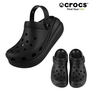 크록스 CROCS 남여공용 클래식 크러쉬 클로그 207521-001 블랙