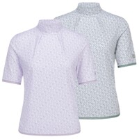 [보그너골프] 여성 하이넥 패턴 반팔 티셔츠 (01-242-201-06)