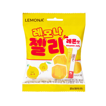 경남제약 레모나 비타민 젤리 레몬맛 43g x 10봉 비타민C,비타민B