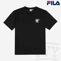 휠라 유니 havefun 그래픽 티셔츠 FS2RSF2402X BLK