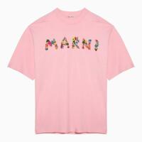 24SS 마르니 반팔 티셔츠 HUMU0223PUUSCW59 Pink