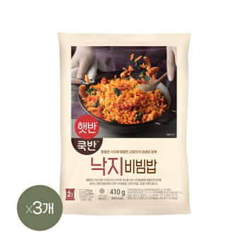 [CJ] 햇반 쿡반 낙지비빔밥 410g x3개