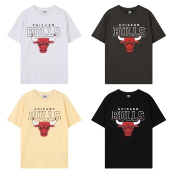 [NBA] CHI 팀 로고 빅 아트웍 티셔츠(N242TS911P)