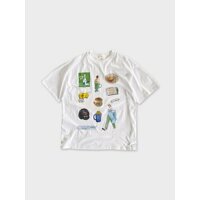 NWW 나염반팔 커플 쇼퍼 프린팅 레터링 캐주얼 워셔블 명품 코튼 면 루즈핏 반팔 티셔츠