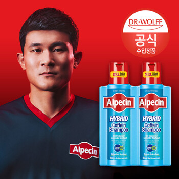 알페신 하이브리드 카페인 샴푸(건성 두피용)375ml x2